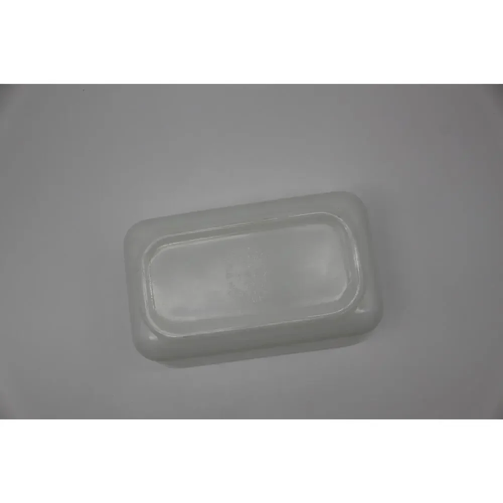 Vtg Pyrex 0503 Early American Brown 1.5 Qt Ovenware Clear Glass Lid Casserole